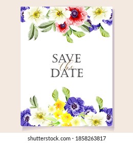 Romantic wedding invitation card. Wedding, marriage, bridal, birthday, Valentine's day.