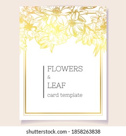 Romantic wedding invitation card. Wedding, marriage, bridal, birthday, Valentine's day.