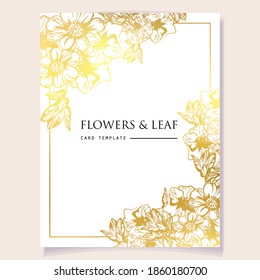 Romantic wedding invitation card. Wedding, marriage, bridal, birthday, Valentine's day.