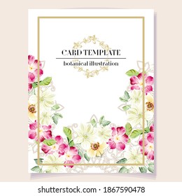 Romantic wedding invitation card. Wedding, marriage, bridal, birthday, Valentine's day.