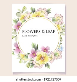 Romantic wedding invitation card. Wedding, marriage, bridal, birthday, Valentine's day.