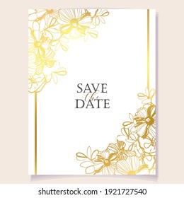 Romantic wedding invitation card. Wedding, marriage, bridal, birthday, Valentine's day.