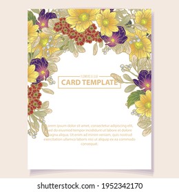 Romantic wedding invitation card. Wedding, marriage, bridal, birthday, Valentine's day.