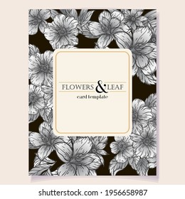 Romantic wedding invitation card. Wedding, marriage, bridal, birthday, Valentine's day.