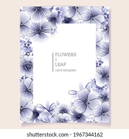 Romantic wedding invitation card. Wedding, marriage, bridal, birthday, Valentine's day.