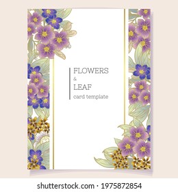 Romantic wedding invitation card. Wedding, marriage, bridal, birthday, Valentine's day.