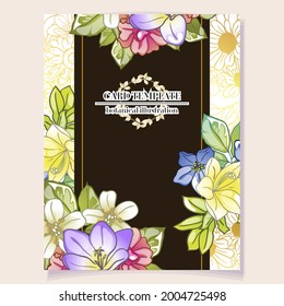Romantic wedding invitation card. Wedding, marriage, bridal, birthday, Valentine's day.