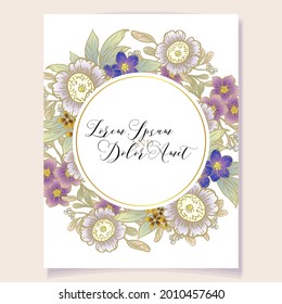 Romantic wedding invitation card. Wedding, marriage, bridal, birthday, Valentine's day.