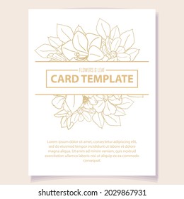 Romantic wedding invitation card. Wedding, marriage, bridal, birthday, Valentine's day.