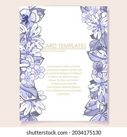 Romantic wedding invitation card. Wedding, marriage, bridal, birthday, Valentine's day.