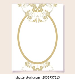 Romantic wedding invitation card. Wedding, marriage, bridal, birthday, Valentine's day.
