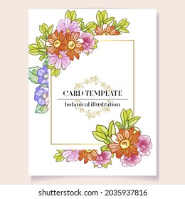Romantic wedding invitation card. Wedding, marriage, bridal, birthday, Valentine's day.