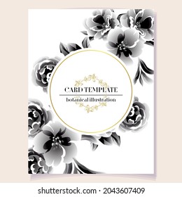 Romantic wedding invitation card. Wedding, marriage, bridal, birthday, Valentine's day.