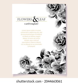 Romantic wedding invitation card. Wedding, marriage, bridal, birthday, Valentine's day.