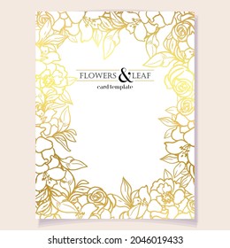 Romantic wedding invitation card. Wedding, marriage, bridal, birthday, Valentine's day.