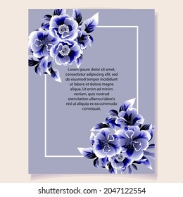 Romantic wedding invitation card. Wedding, marriage, bridal, birthday, Valentine's day.