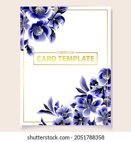 Romantic wedding invitation card. Wedding, marriage, bridal, birthday, Valentine's day.