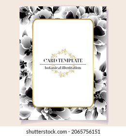 Romantic wedding invitation card. Wedding, marriage, bridal, birthday, Valentine's day.