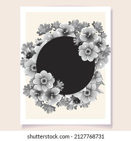 Romantic wedding invitation card. Wedding, marriage, bridal, birthday, Valentine's day.
