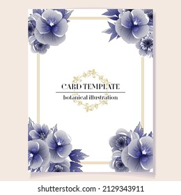 Romantic wedding invitation card. Wedding, marriage, bridal, birthday, Valentine's day.