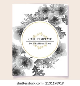 Romantic wedding invitation card. Wedding, marriage, bridal, birthday, Valentine's day.