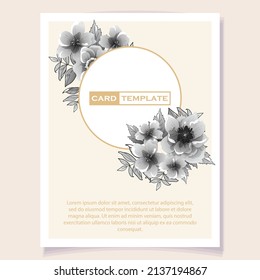 Romantic wedding invitation card. Wedding, marriage, bridal, birthday, Valentine's day.