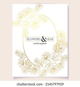 Romantic wedding invitation card. Wedding, marriage, bridal, birthday, Valentine's day.