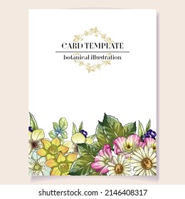 Romantic wedding invitation card. Wedding, marriage, bridal, birthday, Valentine's day.