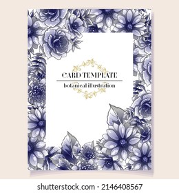 Romantic wedding invitation card. Wedding, marriage, bridal, birthday, Valentine's day.