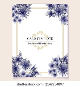 Romantic wedding invitation card. Wedding, marriage, bridal, birthday, Valentine's day.