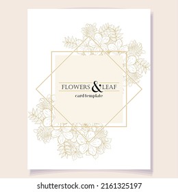 Romantic wedding invitation card. Wedding, marriage, bridal, birthday, Valentine's day.