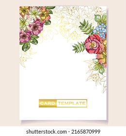 Romantic wedding invitation card. Wedding, marriage, bridal, birthday, Valentine's day.