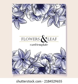 Romantic wedding invitation card. Wedding, marriage, bridal, birthday, Valentine's day.