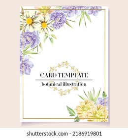 Romantic wedding invitation card. Wedding, marriage, bridal, birthday, Valentine's day.