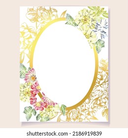 Romantic wedding invitation card. Wedding, marriage, bridal, birthday, Valentine's day.