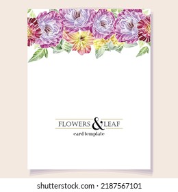 Romantic wedding invitation card. Wedding, marriage, bridal, birthday, Valentine's day.