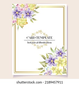 Romantic wedding invitation card. Wedding, marriage, bridal, birthday, Valentine's day.