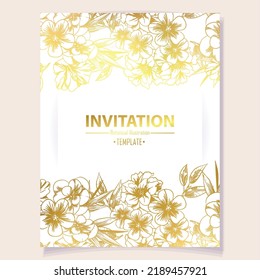 Romantic wedding invitation card. Wedding, marriage, bridal, birthday, Valentine's day.