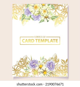 Romantic wedding invitation card. Wedding, marriage, bridal, birthday, Valentine's day.