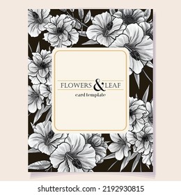 Romantic wedding invitation card. Wedding, marriage, bridal, birthday, Valentine's day.