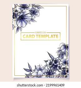 Romantic wedding invitation card. Wedding, marriage, bridal, birthday, Valentine's day.