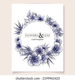 Romantic wedding invitation card. Wedding, marriage, bridal, birthday, Valentine's day.