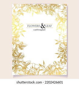 Romantic wedding invitation card. Wedding, marriage, bridal, birthday, Valentine's day.