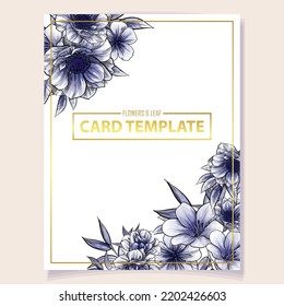 Romantic wedding invitation card. Wedding, marriage, bridal, birthday, Valentine's day.