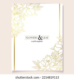 Romantic wedding invitation card. Wedding, marriage, bridal, birthday, Valentine's day.