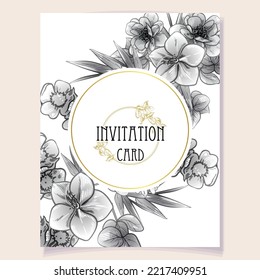 Romantic wedding invitation card. Wedding, marriage, bridal, birthday, Valentine's day.