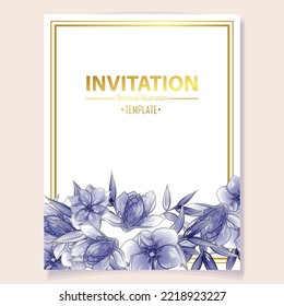 Romantic wedding invitation card. Wedding, marriage, bridal, birthday, Valentine's day.