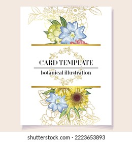 Romantic wedding invitation card. Wedding, marriage, bridal, birthday, Valentine's day.