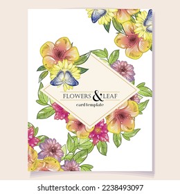 Romantic wedding invitation card. Wedding, marriage, bridal, birthday, Valentine's day.