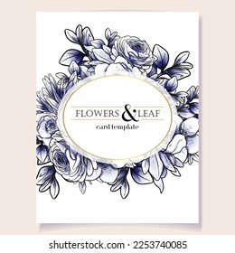 Romantic wedding invitation card. Wedding, marriage, bridal, birthday, Valentine's day.